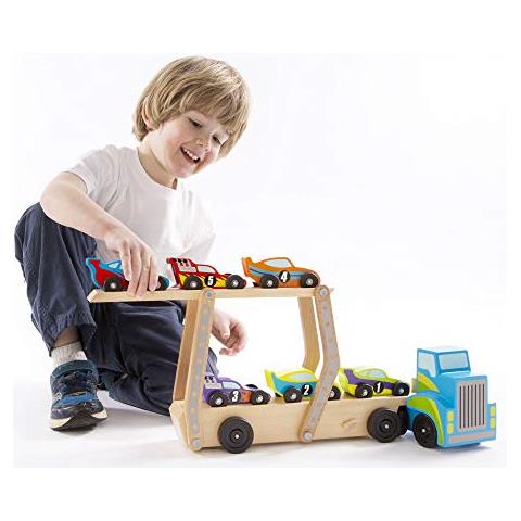 Mega Race Car Carrier Rimorchio Per Automobili Da Corsa Multicolore 12759 - Foto 4