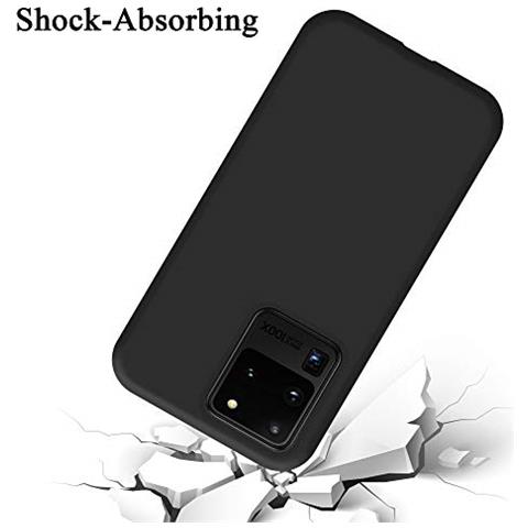 Custodia Compatibile Con Samsung Galaxy S20 Ultra In Liquid Nero - Coperchio Protettivo In Silicone Tpu Flessibile - Foto 2
