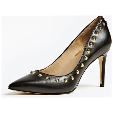 Décolleté Guess A Punta Mod. Boldena Tc 80 Pelle Colore Nero Donna D20gu66 - Foto 1