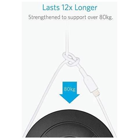 Iphone Cavo Di Ricarica Powerline Cavo Ii Fulmine (6 Piedi 18 M) Probabilmente Il Pi Durevole Del Cavo Del Mondo Mfi Certificata Per New Airpods Iphone 66 Plus 77 Plus 88 Plus X Xr Xs Xs Max - Foto 2