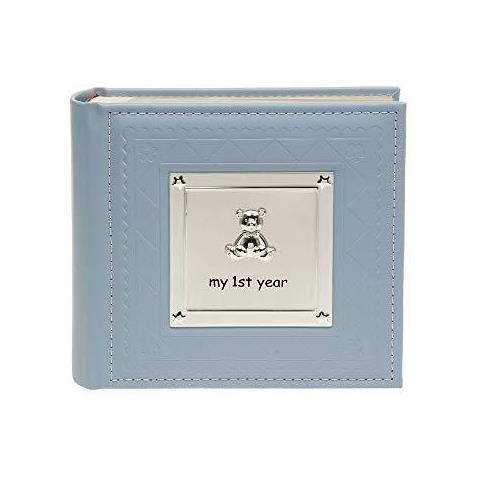 Album-il Mio Primo Anno Baby Blue Boy Photo Album-77802 Formato 6x4 - Foto 1