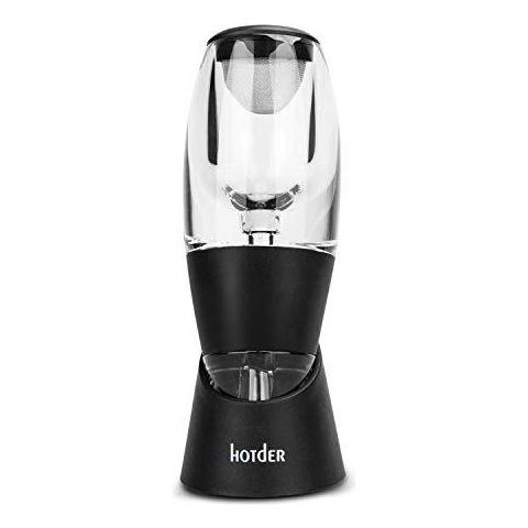 Aeratore Del Vino Decanter Con Il Regalo Base Set Per Vino Rosso Nero Per Il Regalo Di Natale - Foto 2