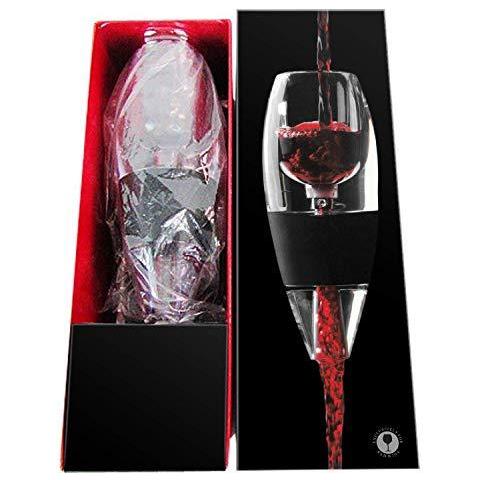 Aeratore Del Vino Decanter Con Il Regalo Base Set Per Vino Rosso Nero Per Il Regalo Di Natale - Foto 4