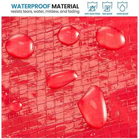 Bag-negozi Di Natale Fino A 75 Piedi Disassembled Artificiale Albero Di Natale Durevole Materiale Impermeabile Cerniera Di Stoccaggio Contenitore Con Manici Rosso 122 X 40 X 52 Centimetri - Foto 4