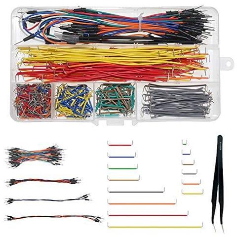 Fili Tagliere Jumper Assortiti Kit Preformato Tagliere Ferro Di Cavallo Ponticelli 14 Assortiti Lunghezza Solderless Ponticello Flessibile Del Tagliere Cavi M M Pinzette Per Il Tagliere Prototipazione - Foto 1