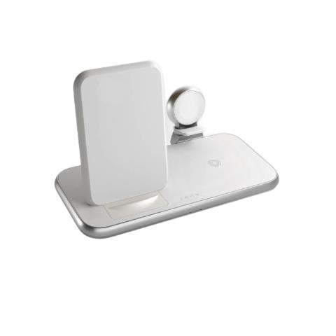 ZEDC15W / 00 Caricabatterie per dispositivi mobili Cuffie, Telefono cellulare, Orologio Bianco AC, USB Carica wireless Ricarica rapida Interno - Foto 1