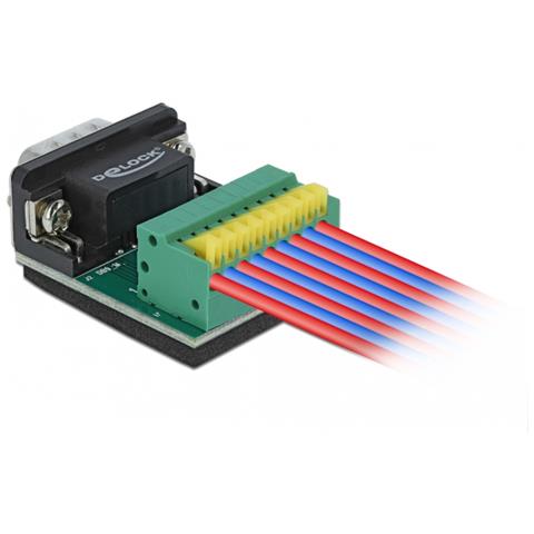 66322 cavo di interfaccia e adattatore serial Sub-D 9 9 pin Nero, Verde, Argento, Giallo - Foto 2