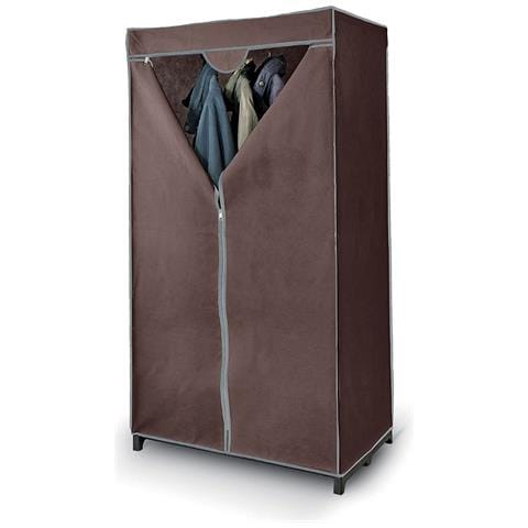 Domopak - Armadio Appendiabiti In Tnt 75x50x145 Cm Marrone - Foto 3