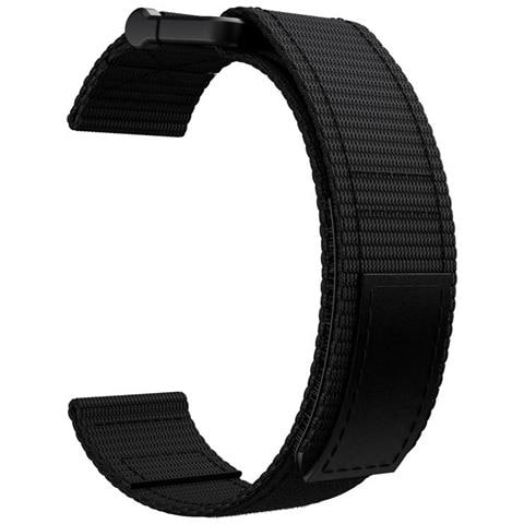 Cinturino Per Orologio 22 Mm Per Garmin Fenix 5/6/7 Forerunner Approach Nylon Black - Foto 1