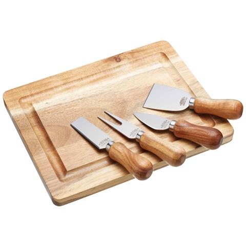 Artesà Acacia Wood Cheese Board & Knife Set - Foto 1
