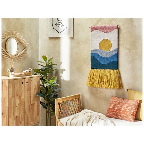 Decorazione Da Parete Cotone Multicolore 45 X 90 Cm Hasilpur - Foto 1