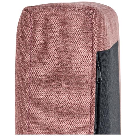 Divano Angolare 4 Posti Breda Tessuto Rosa Lato Destro - Foto 8