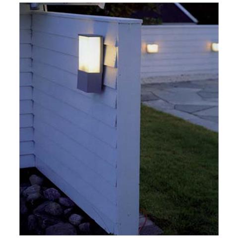 Lanterna A Muro Per Esterno In Alluminio Nero Falò Garden Deluxe Collection - Foto 2