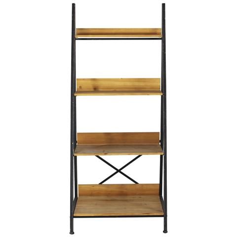 Mobile Scaffale Da Interno In Nobilitato Bilaminato E Metallo A 4 Ripiani Linea Classic Step - Foto 8