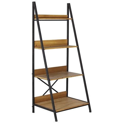 Mobile Scaffale Da Interno In Nobilitato Bilaminato E Metallo A 4 Ripiani Linea Classic Step - Foto 1