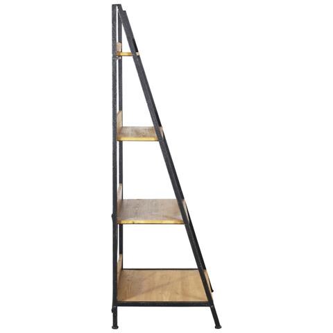 Mobile Scaffale Da Interno In Nobilitato Bilaminato E Metallo A 4 Ripiani Linea Classic Step - Foto 2