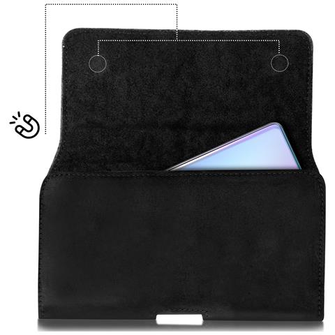 Custodia Cintura Universale Taglia 3xl Pelle Royal Chiusura Magnetica - Foto 2