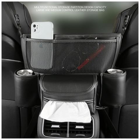 Borsa Portaoggetti Universale Per Il Controllo Centrale Dell'auto Black - Foto 4