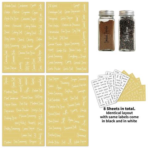 Etichette Per Barattoli Di Spezie, Trasparenti Impermeabili - Foto 2