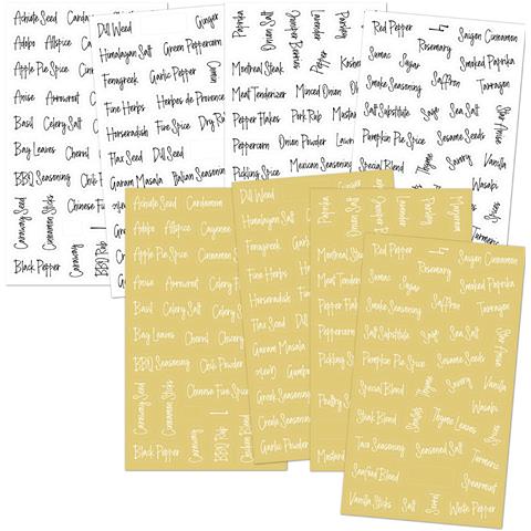 Etichette Per Barattoli Di Spezie, Trasparenti Impermeabili - Foto 1