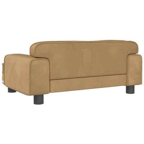 Divano per Bambini Marrone 70x45x30 cm in Velluto - Foto 2
