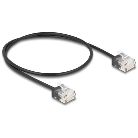 Cavo di rete RJ45 Cat. 6 UTP Ultra Slim da 0,5 m nero - Foto 2