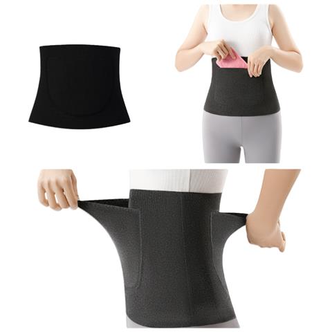 Cintura Termica Di Supporto Per La Vita Con Tasche Black Xl - Foto 2