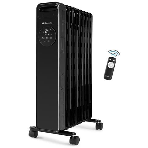 Radiatore a Olio RAD 2010 9 Elementi LED Touchpad Potenza 2000W Colore Nero - Foto 1