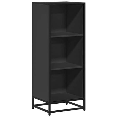 Libreria Nera 40x35x107,5 Cm In Legno Multistrato - Foto 2