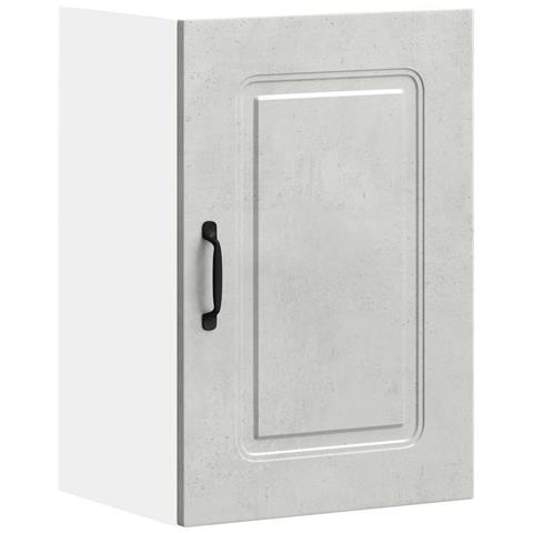 Pensile Da Cucina Kalmar Grigio Cemento In Legno Multistrato - Foto 2