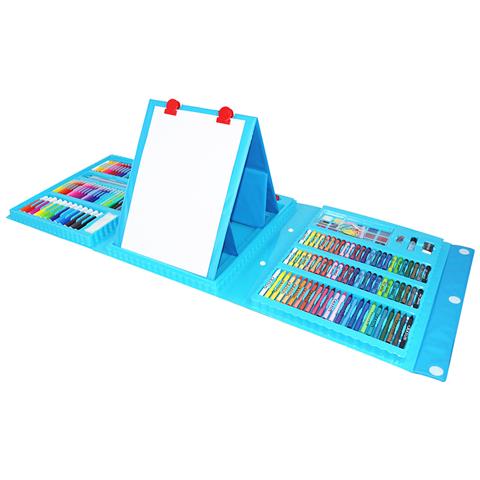 Set Completo Di Pittura E Disegno 208 Pezzi Olio, Acquerelli, Cere, Pennarelli, Pastello E Matite Con Accessori. Contiene Cavalletto Per Disegno. - Foto 2