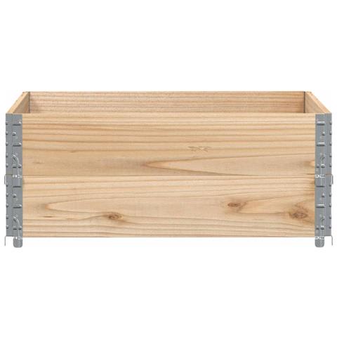 Fioriera Da Giardino 100x100 Cm In Legno Massello Di Pino - Foto 2