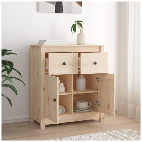 Lusso Casadino - Credenza 70x35x80 Cm In Legno Massello Di Pino - Foto 2