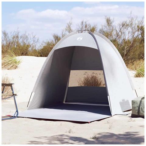 Tenda da Spiaggia 3 Persone Grigia Impermeabile - Foto 1