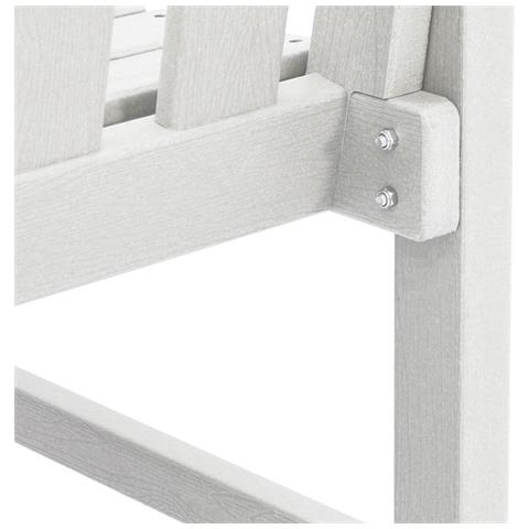 Sedie da Pranzo da Giardino 6 pcs Bianche 65.5x55.5x88 cm HDPE, Sedie da Pranzo da Giardino 2 pcs Bianche HDPE - Foto 9