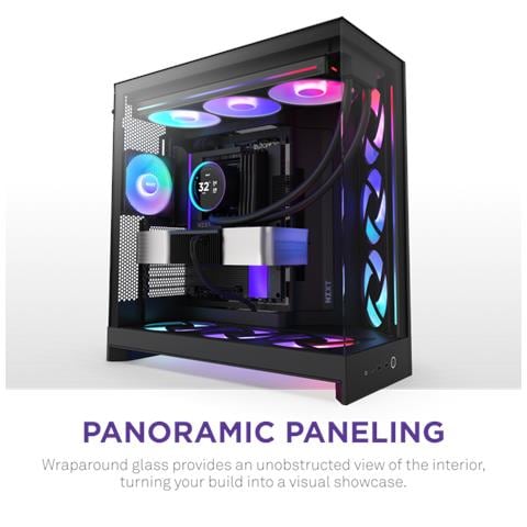 H9 Flow RGB+ Midi Tower Nero - Foto 10