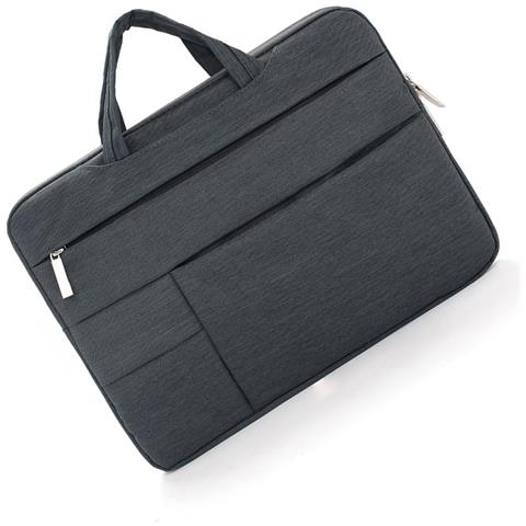 Custodia Per Laptop, Custodia Protettiva Antiurto Per Computer Con Tasca Anteriore Black L - Foto 2