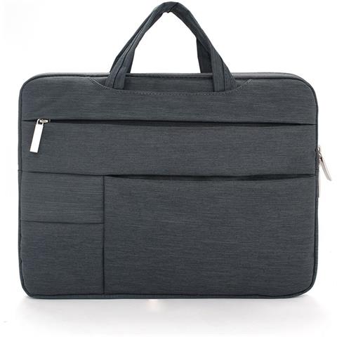 Custodia Per Laptop, Custodia Protettiva Antiurto Per Computer Con Tasca Anteriore Black L - Foto 1