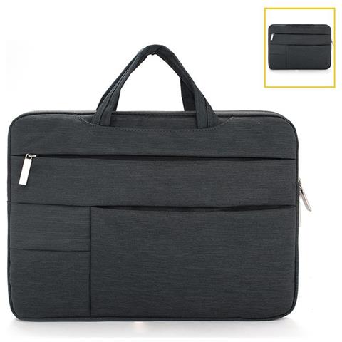 Custodia Per Laptop, Custodia Protettiva Antiurto Per Computer Con Tasca Anteriore Black L - Foto 4