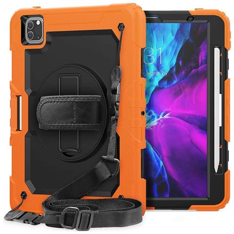 Custodia Per Ipad Air 5/air 4/pro 11 Con Supporto E Tracolla Arancione - Foto 1