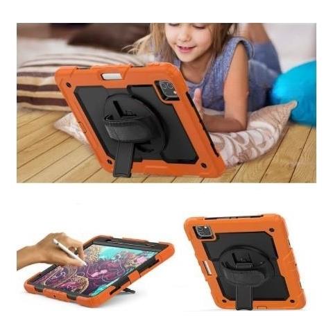 Custodia Per Ipad Air 5/air 4/pro 11 Con Supporto E Tracolla Arancione - Foto 4