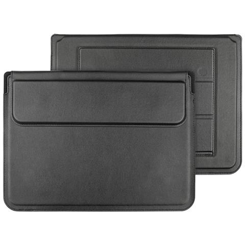 Custodia In Pelle Per Laptop 15/16 Pollici Compatibile Con Macbook, Dell, Lenovo - Custodia Protettiva Multifunzionale Black - Foto 4
