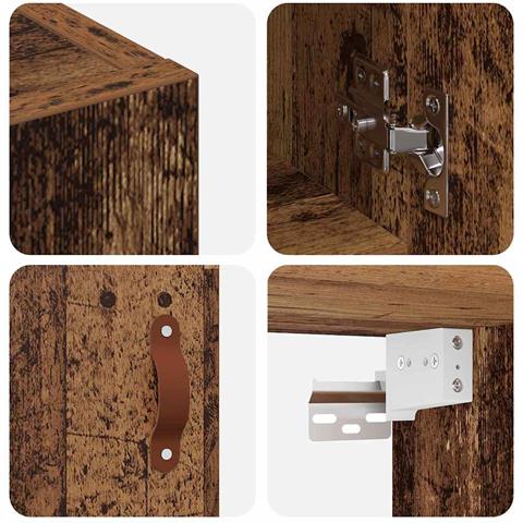 Armadietto a muro Legno vecchio 60 x 31 x 60 cm - Foto 9