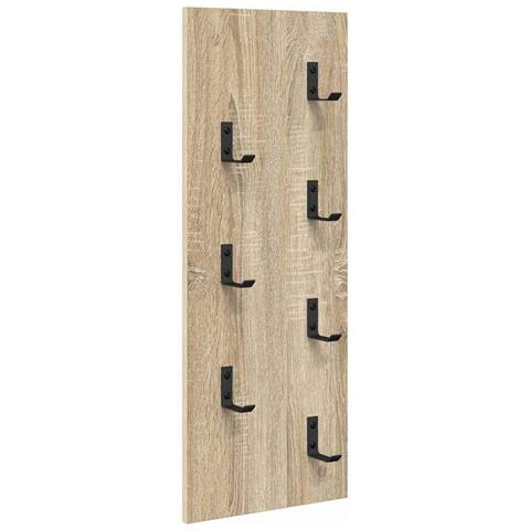 Appendiabiti a muro rovere sonoma 30 x 1.5 x 80 cm - Foto 1