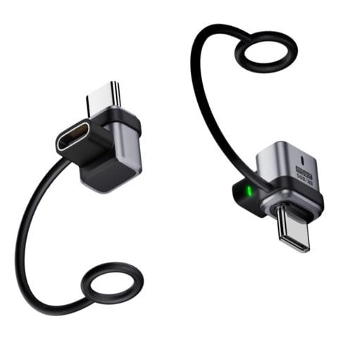 Adattatore A L Da Tipo-c Femmina A Maschio 2-pack: 240w, 120gbps Silver - Foto 1
