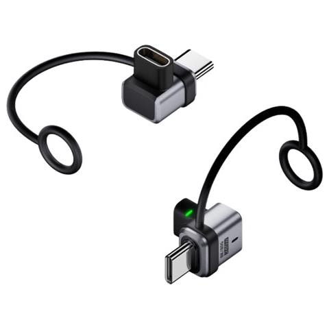 Adattatore A L Da Tipo-c Femmina A Maschio 2-pack: 240w, 120gbps Silver - Foto 3