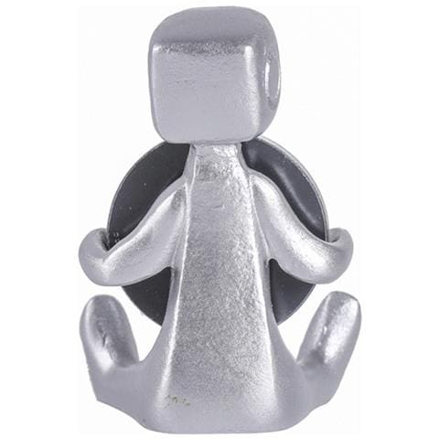 Statuetta Robot Ansia Argento - Ornamento Decorativo Per La Casa In Resina - Foto 2
