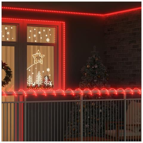 Luce a corda con 480 LED Rosso 20 m PVC - Foto 2