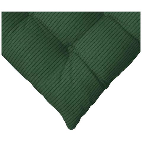 Cuscini per Seduta 4 pcs Verde Scuro 40 x 40 x 6 cm - Foto 9