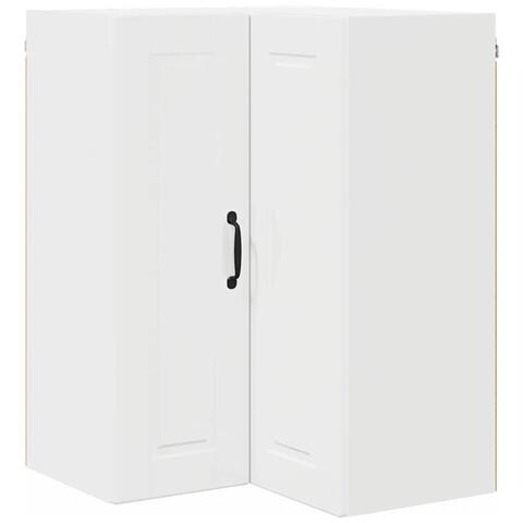 Pensile cucina Bianco Lucido 57 x 57 x 80 cm Legno multistrato - Foto 1